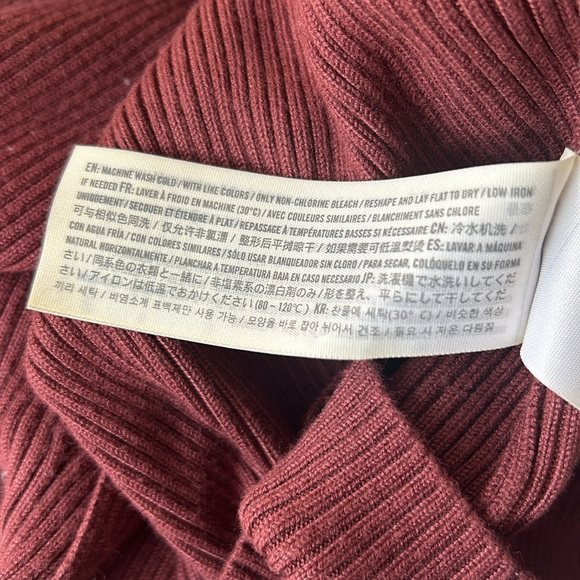 Abercrombie & Fitch Burgundy Midi Sweater Skirt - Picture 4 of 5